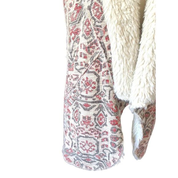 Hei Hei Jacquard Sherpa Lined Long Vest Women’s - Picture 4 of 10